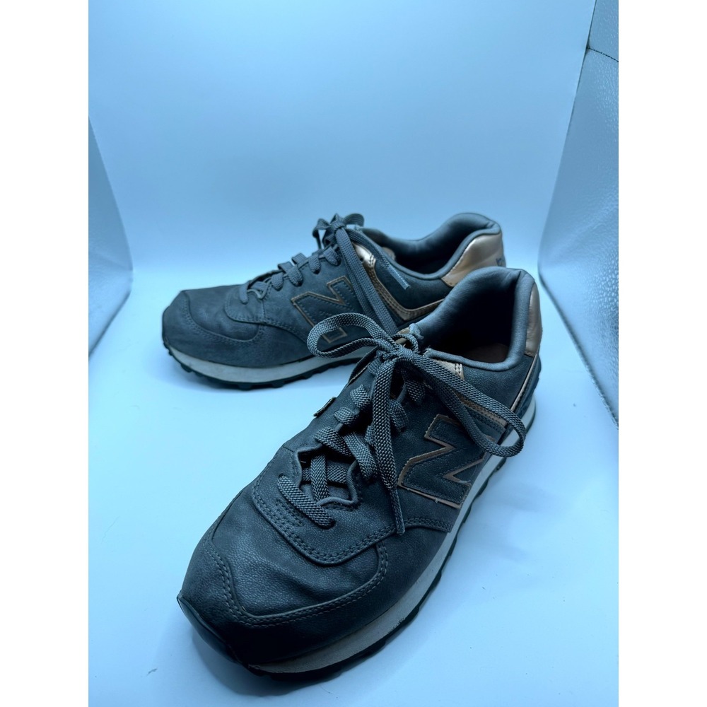 New Balance 574 WL574PBG Womens 8.5 Sneaker Precious Metals Pack Leather Shoes